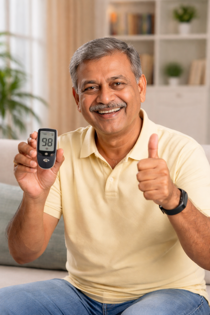 Diabetes patient at Raghavan Naturopathy